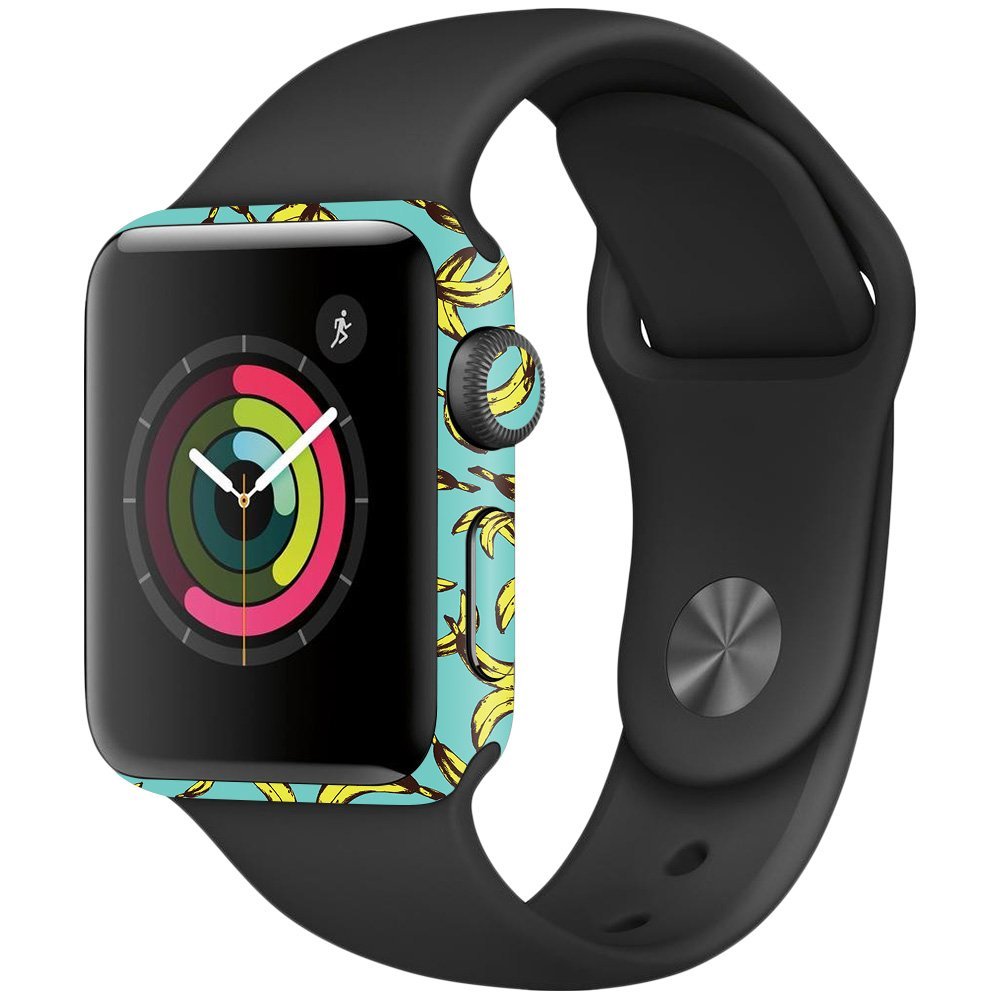 MightySkins Skin Compatible with Apple Watch Series 2 38mm - Bananas | Protective, Durable, and Unique Vinyl Decal wrap Cover | Easy to Apply, Remove, and Change Styles | Made in The USA