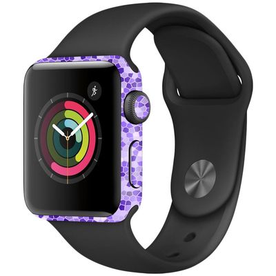 MightySkins Skin Compatible with Apple Watch Series 2 38mm - Stained Glass | Protective, Durable, and Unique Vinyl Decal wrap Cover | Easy to Apply, Remove, and Change Styles | Made in The USA