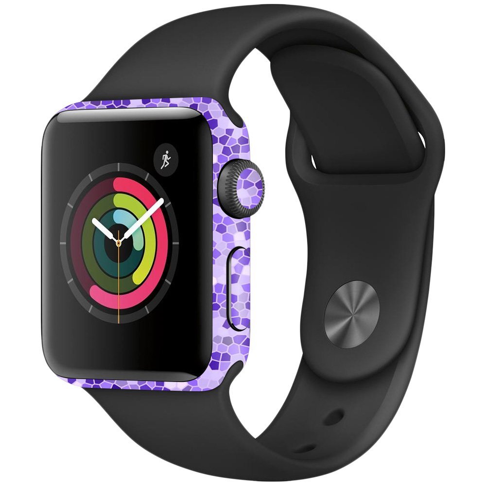 MightySkins Skin Compatible with Apple Watch Series 2 38mm - Stained Glass | Protective, Durable, and Unique Vinyl Decal wrap Cover | Easy to Apply, Remove, and Change Styles | Made in The USA