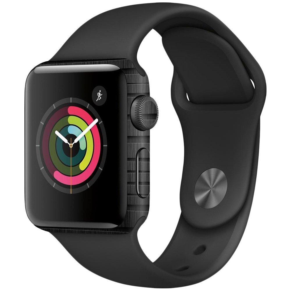 MightySkins Skin Compatible with Apple Watch Series 2 38mm - Carved Wood | Protective, Durable, and Unique Vinyl Decal wrap Cover | Easy to Apply, Remove, and Change Styles | Made in The USA
