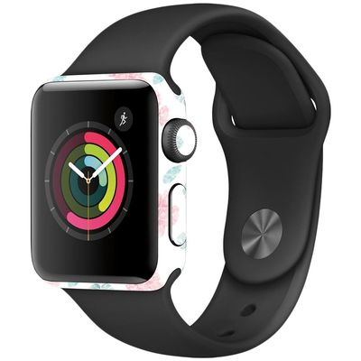 MightySkins Skin Compatible with Apple Watch Series 2 38mm - Paper Flowers | Protective, Durable, and Unique Vinyl Decal wrap Cover | Easy to Apply, Remove, and Change Styles | Made in The USA