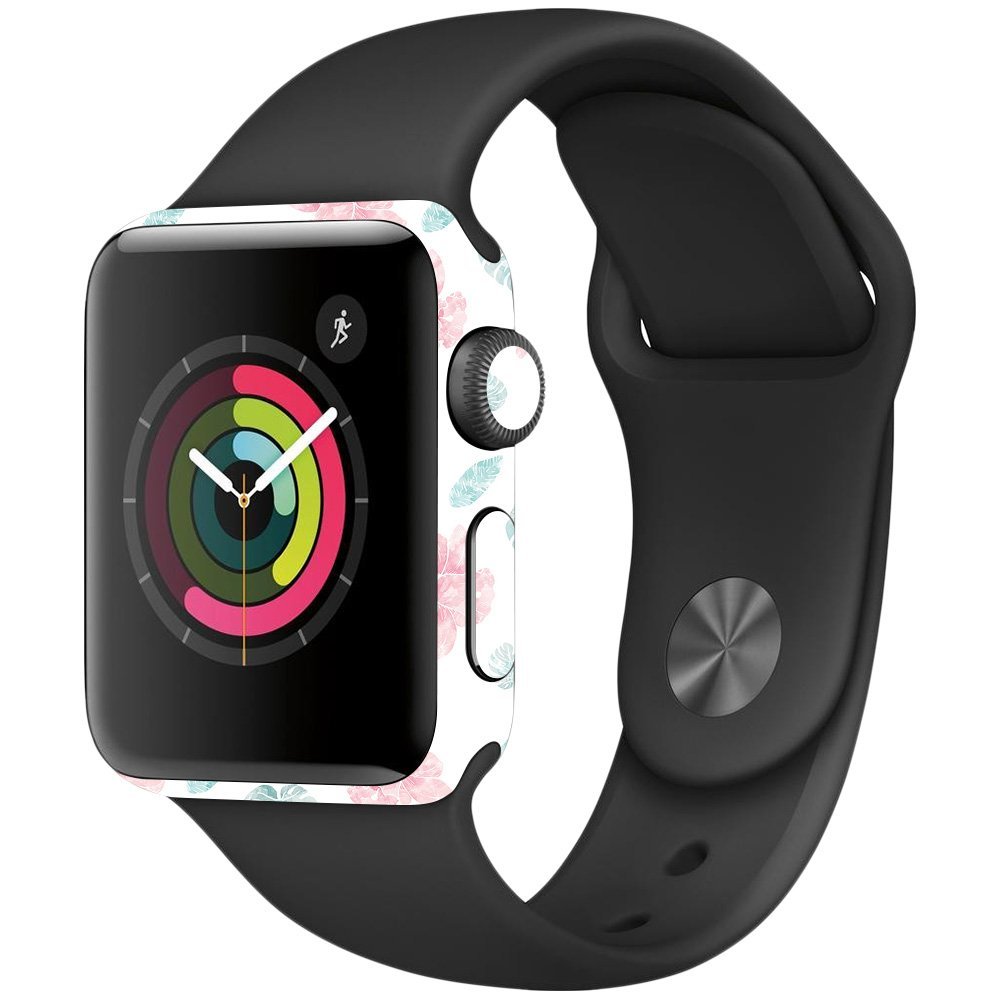 MightySkins Skin Compatible with Apple Watch Series 2 38mm - Paper Flowers | Protective, Durable, and Unique Vinyl Decal wrap Cover | Easy to Apply, Remove, and Change Styles | Made in The USA