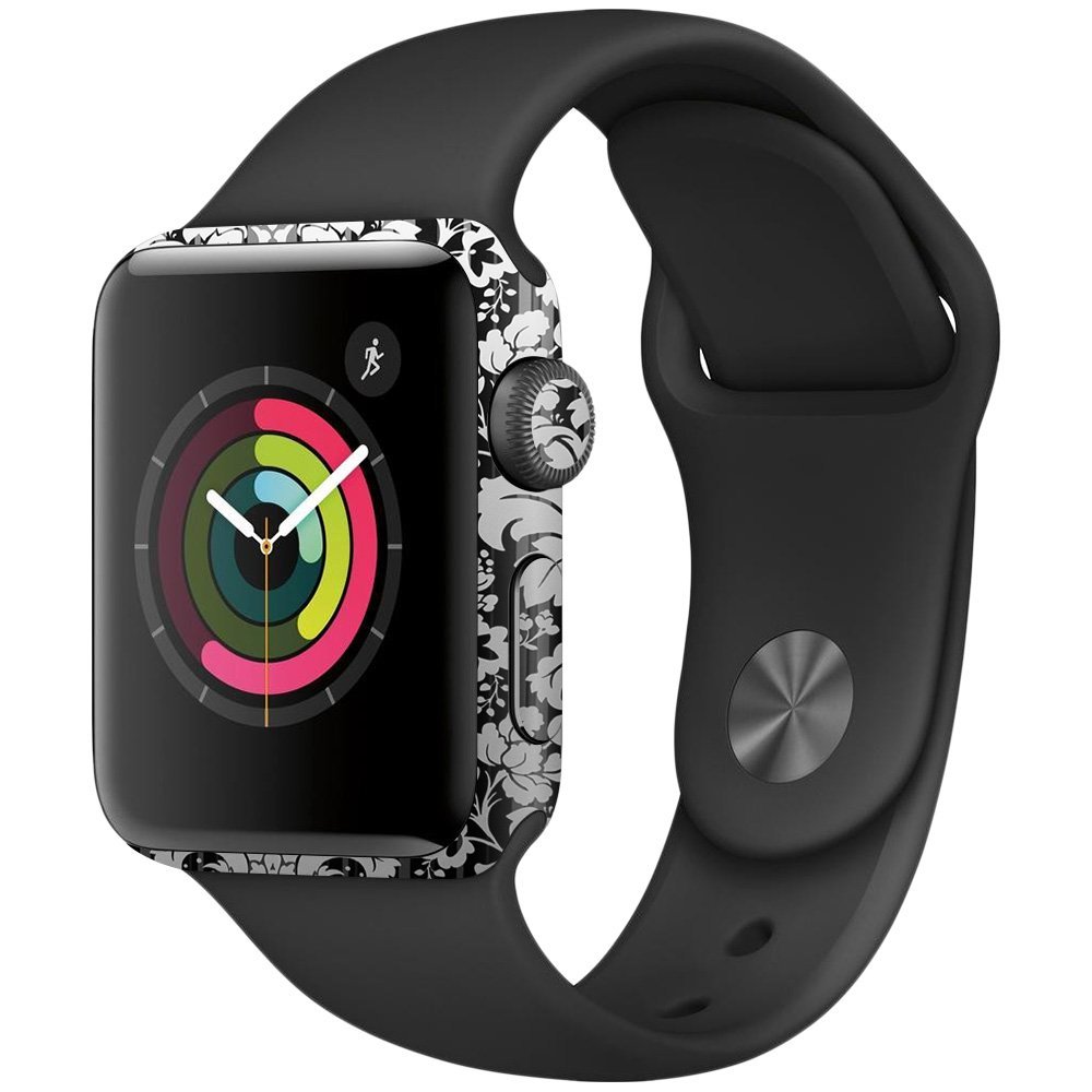 MightySkins Skin Compatible with Apple Watch Series 2 38mm - Floral Retro | Protective, Durable, and Unique Vinyl Decal wrap Cover | Easy to Apply, Remove, and Change Styles | Made in The USA