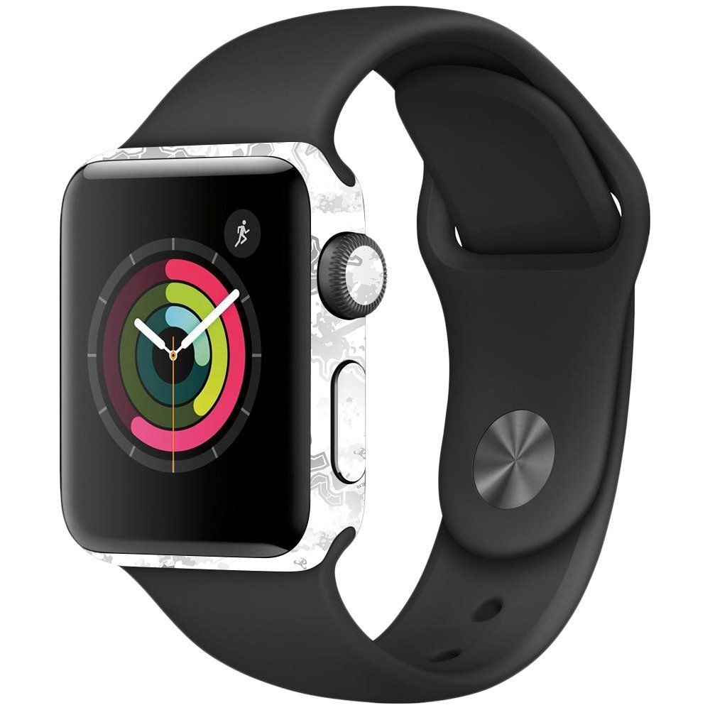 MightySkins Skin Compatible with Apple Watch Series 2 38mm - Viper Snow | Protective, Durable, and Unique Vinyl Decal wrap Cover | Easy to Apply, Remove, and Change Styles | Made in The USA