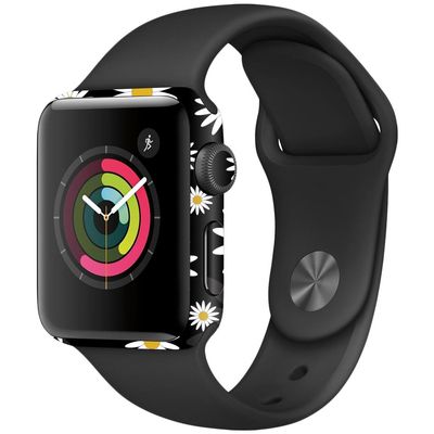 MightySkins Skin Compatible with Apple Watch Series 2 38mm - Daisies | Protective, Durable, and Unique Vinyl Decal wrap Cover | Easy to Apply, Remove, and Change Styles | Made in The USA