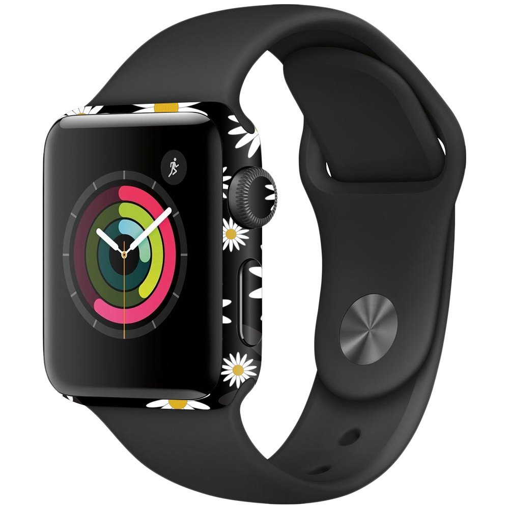 MightySkins Skin Compatible with Apple Watch Series 2 38mm - Daisies | Protective, Durable, and Unique Vinyl Decal wrap Cover | Easy to Apply, Remove, and Change Styles | Made in The USA