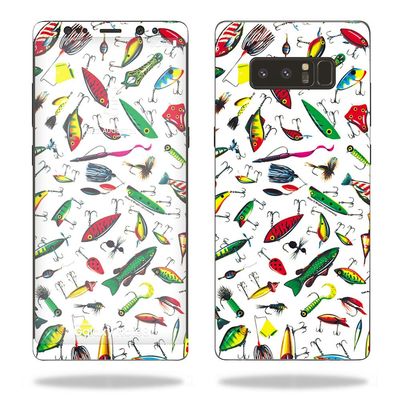 MightySkins Skin Compatible with Samsung Galaxy Note 8 - Bright Lures | Protective, Durable, and Unique Vinyl Decal wrap Cover | Easy to Apply, Remove, and Change Styles | Made in The USA