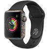 MightySkins Skin Compatible with Apple Watch Series 2 38mm - Gray Wood | Protective, Durable, and Unique Vinyl Decal wrap Cover | Easy to Apply, Remove, and Change Styles | Made in The USA view 1