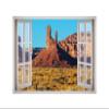 Butte Desert Nature View Window 3D Wall Decal Art Removable Wallpaper Mural Sticker Vinyl Home Decor West Mountain W194 (LARGE (49''W x 35''H)) view 1