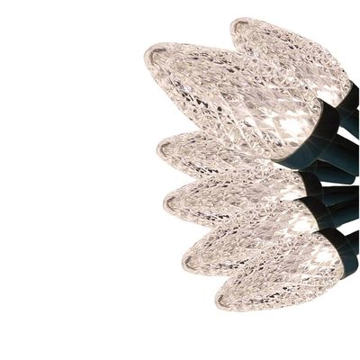 GE StayBright 50-Count 24.5-ft Random Sparkle Warm White C9 LED Plug-In Christmas String Lights