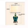 LIN XIAO HAO mayu Table Lamp with Switch Bedroom Bedside Lamp Simple Fashion Hotel Glass & Cloth Shade Desk Lamp view 2