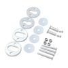3.5" Motorcycle Wheel Chock Kit Scooter Bike Stand Trailer Truck Mount view 3