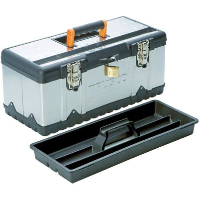 Trusco TSUS-3025M Stainless Steel Tool Box, Size M