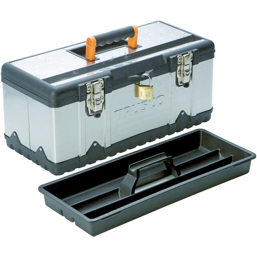 Trusco TSUS-3024L Stainless Steel Tool Box, Size L