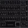 Dvorak Programmer Keyboard Stickers Non Transparent Black Background view 1