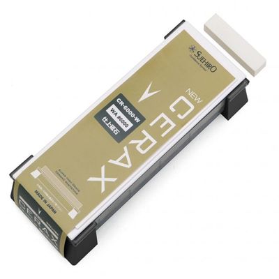 Cerax Suehiro NEW CR-6000-W Grit#6000 Soaking Type Ceramic Whetstone, 8.11" x 2.87" x 0.91"
