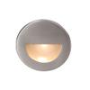 WAC Landscape Lighting, LEDme 120V LED Half-Round Indoor and Outdoor Step and Wall Light 3000K Built-in LED in Brushed Nickel view 1