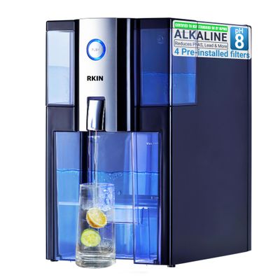 RKIN Zero Installation Purifier, Reverse Osmosis Water Filter System Alkaline Dispenser- Countertop ro Water Filtration System with Remineralization,IAPMO R&T Certified, Patented 4-Stage, No Assembly