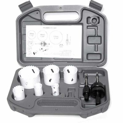 9pc Plumber`s Bi-metal Hss Metal Hole Saw Tools Set Cutting Plumbing