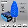 Wintergreen Lighting 25 C9 OptiCore LED Commercial Outdoor Christmas Lights Heavy Duty Christmas String Lights; Green Wire (25 ft, Blue) view 3