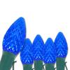 Wintergreen Lighting 50 C7 OptiCore Blue Outdoor Christmas Lights - Commercial Heavy Duty Outdoor House Patio Lights on Green Wire (50 ft) view 1