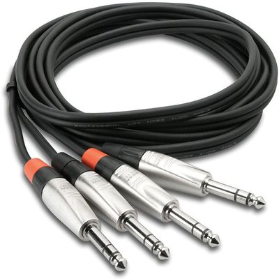 Pro 5Ft Dual 1/4 TRS (M) To Dual 1/4 TRS (M) 1/4 Balanced to 1/4 Balanced Cable