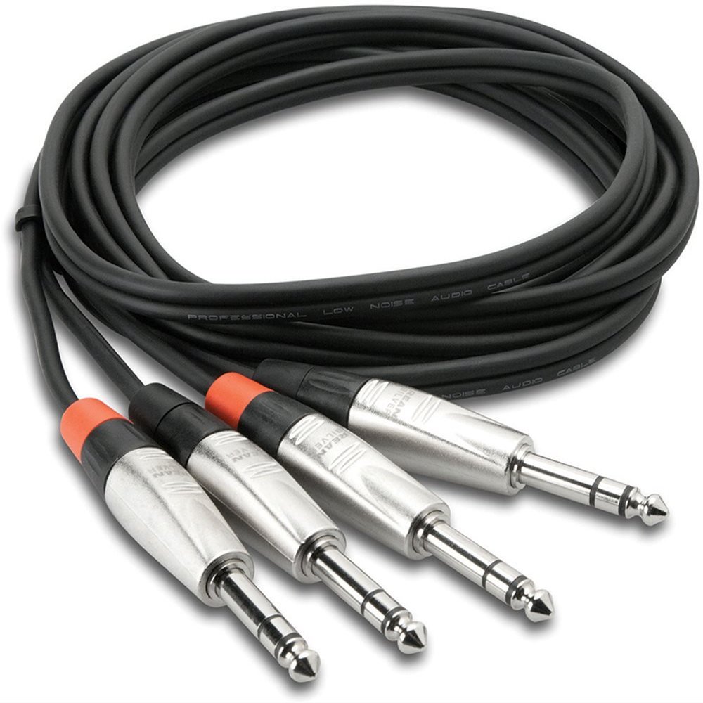 Pro 5Ft Dual 1/4 TRS (M) To Dual 1/4 TRS (M) 1/4 Balanced to 1/4 Balanced Cable