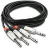 Pro 5Ft Dual 1/4 TRS (M) To Dual 1/4 TRS (M) 1/4 Balanced to 1/4 Balanced Cable view 1