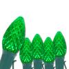 Wintergreen Lighting 100 ft C7 OptiCore Green Commercial Christmas Lights, 100 Lights - for Outdoor Holiday St. Patrick's Day Party; Green Wire view 1