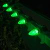 Wintergreen Lighting 100 ft C7 OptiCore Green Commercial Christmas Lights, 100 Lights - for Outdoor Holiday St. Patrick's Day Party; Green Wire view 2