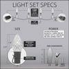 Wintergreen Lighting 100 ft C7 OptiCore Green Commercial Christmas Lights, 100 Lights - for Outdoor Holiday St. Patrick's Day Party; Green Wire view 4