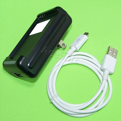 New External Dock Home Desktop USB/AC Charger Micro USB 2.0 Sync Data Cable Fast Charging Compatible with Cricket Samsung Galaxy Grand Prime SM-G530A Smartphone
