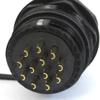 uxcell 28mm 12 Pin 12P Round Waterproof Aviation Cable Connector Socket view 2