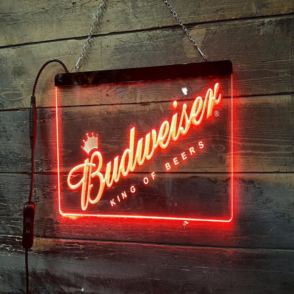 Lamazo Budweiser King of Beers Bar Pub Led Light Sign