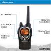 Midland GXT1000VP4 50 Channel GMRS Two-Way Radio - Up to 36 Mile Range Walkie Talkie - Black/Silver (Pack of 4) view 2