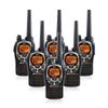 Midland GXT1000VP4 50 Channel GMRS Two-Way Radio - Up to 36 Mile Range Walkie Talkie - Black/Silver (Pack of 6) view 1