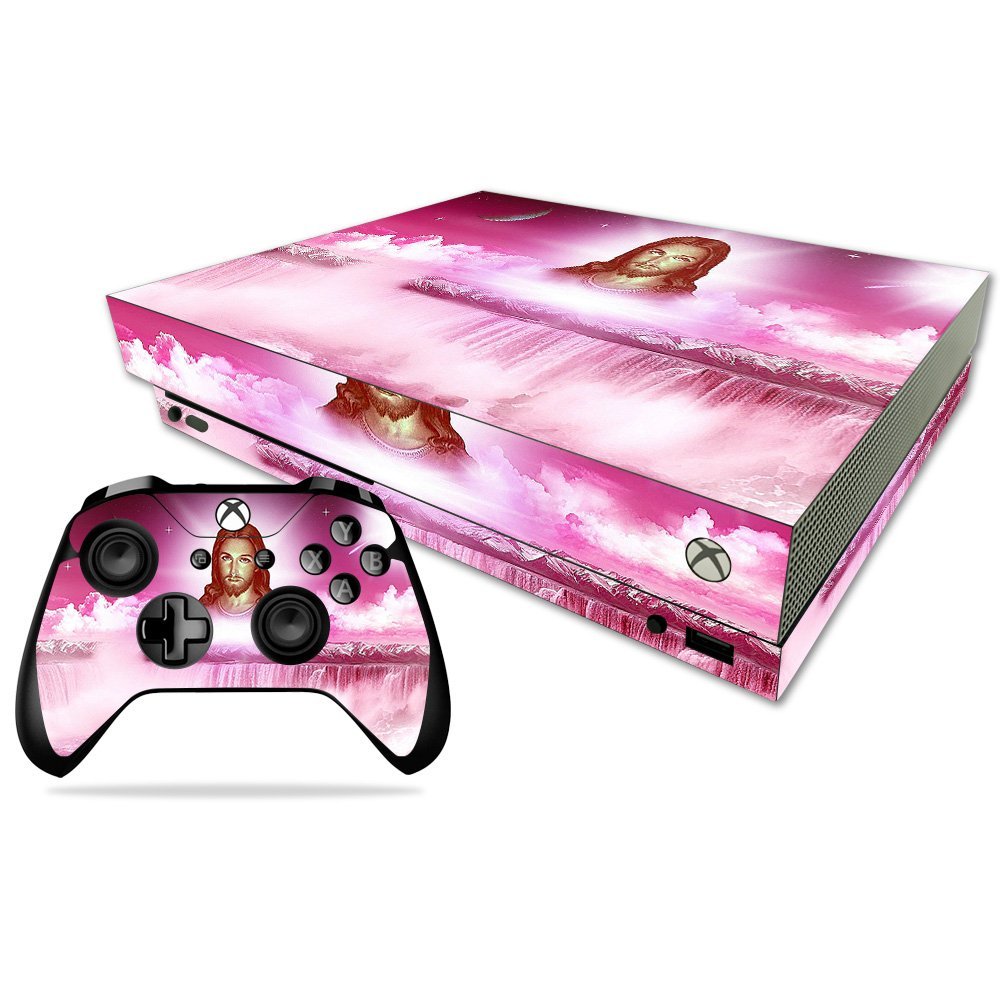 MightySkins Skin Compatible with Microsoft Xbox One X - Jesus | Protective, Durable, and Unique Vinyl Decal wrap Cover | Easy to Apply, Remove, and Change Styles | Made in The USA