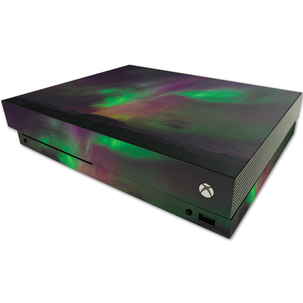MightySkins Skin Compatible with Microsoft One X Console Only - Aurora Borealis | Protective, Durable, and Unique Vinyl Decal wrap Cover | Easy to Apply, Remove, and Change Styles | Made in The USA