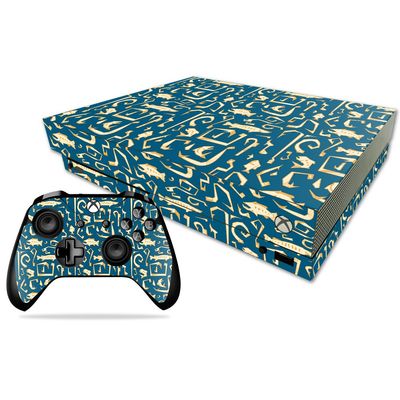 MightySkins Skin Compatible with Xbox One X Combo - Deco Fish | Protective, Durable, and Unique Vinyl Decal wrap Cover | Easy to Apply, Remove, and Change Styles | Made in The USA