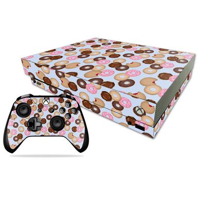 MightySkins Skin Compatible with Microsoft Xbox One X - Donut Binge | Protective, Durable, and Unique Vinyl Decal wrap Cover | Easy to Apply, Remove, and Change Styles | Made in The USA