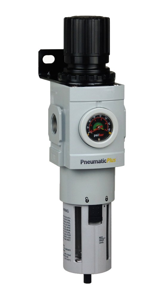 PneumaticPlus PPP5-N06BG Air Filter Regulator Combo 3/4" NPT, 5 Micron
