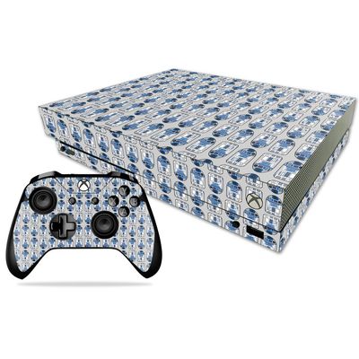 MightySkins Skin Compatible with Microsoft Xbox One X - Galaxy Bots | Protective, Durable, and Unique Vinyl Decal wrap Cover | Easy to Apply, Remove, and Change Styles | Made in The USA