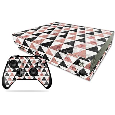 MightySkins Skin Compatible with Microsoft Xbox One X - Marble Pyramids | Protective, Durable, and Unique Vinyl Decal wrap Cover | Easy to Apply, Remove, and Change Styles | Made in The USA