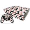 MightySkins Skin Compatible with Microsoft Xbox One X - Marble Pyramids | Protective, Durable, and Unique Vinyl Decal wrap Cover | Easy to Apply, Remove, and Change Styles | Made in The USA view 1