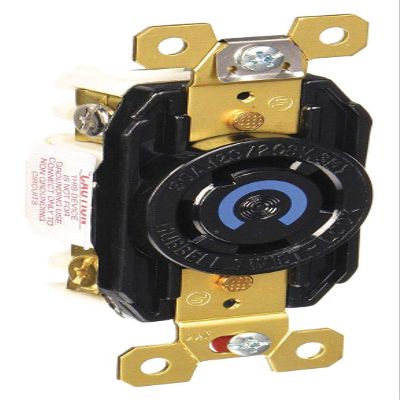 Locking Receptacle, Industrial, 30, Black