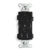 Receptacle, Duplex, 15A, 5-15R, 125V, Black view 1