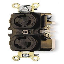 Locking Receptacle, Industrial, 15A