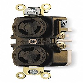 Locking Receptacle, Industrial, 15A