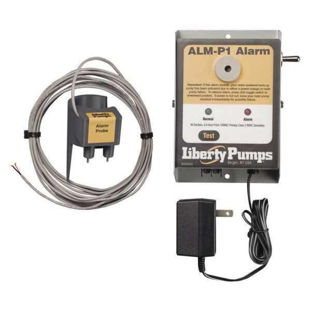Liberty Pumps ALM-P1 Indoor High Liquid Level Alarm with Probe Sensor