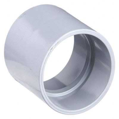 Coupling, 4 in, PVC, 4-7/16 in. L
